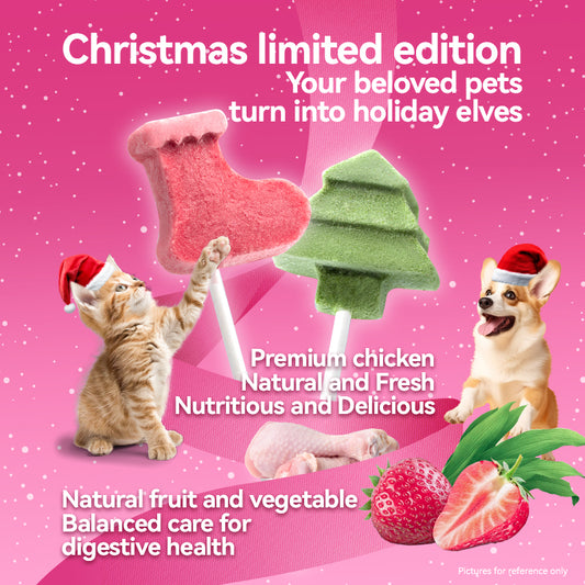 Freeze Dried Xmas Lollipops- Dog & Cat Treats