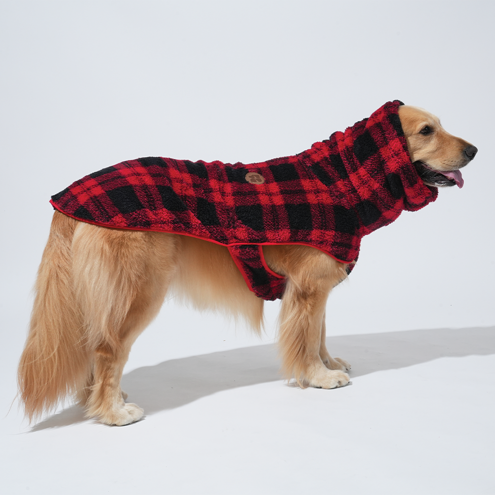 Chouchou Check Fleece Poncho