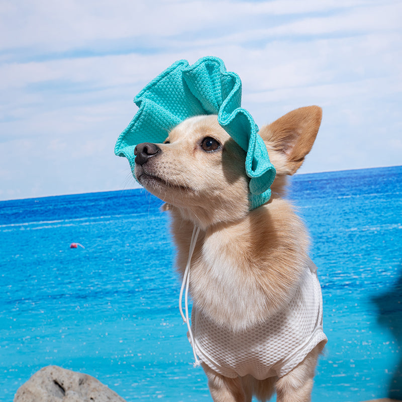 Casquette de soleil rafraîchissante à plis Gom Gom