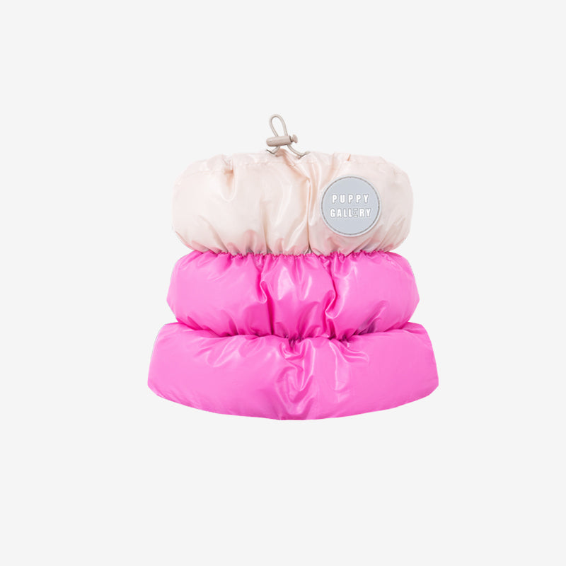 Whitsler cloud padding snood in pink color
