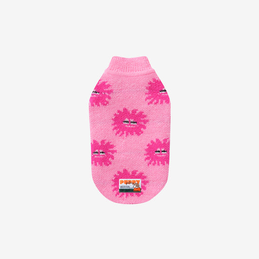 anemone knit sweater in pink color