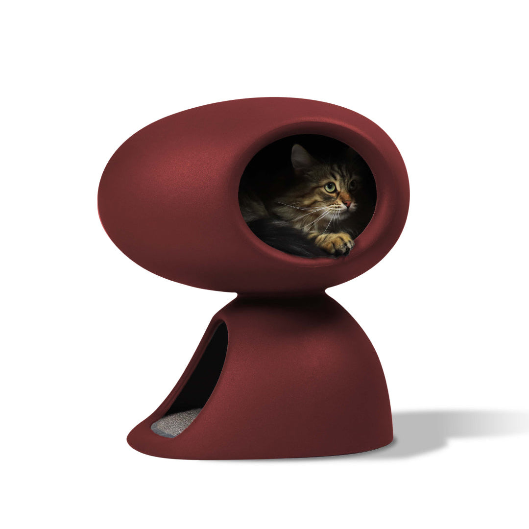 CAT CAVE - Lit avec griffoir en sisal