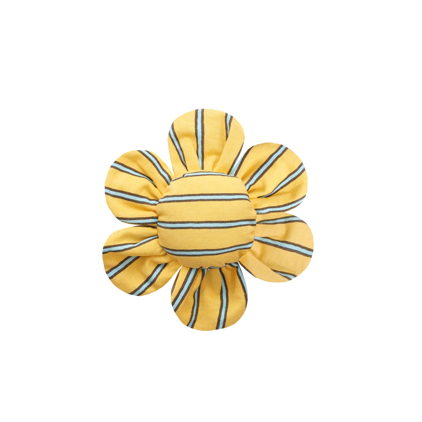 stripe daisy toy in yellow color