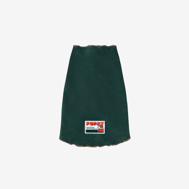 tracking fleece top in green color