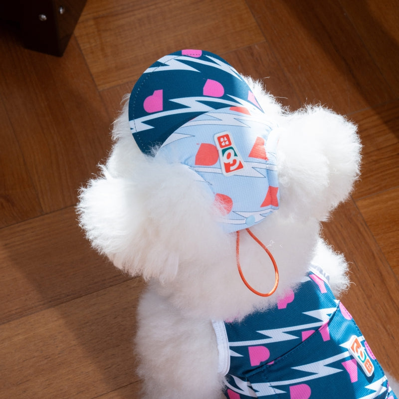 Lightning Dog Sun Cap