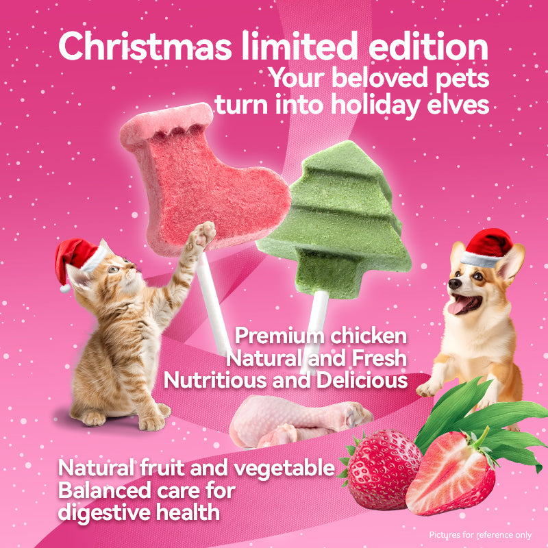 Freeze Dried Xmas Lollipops- Dog & Cat Treats