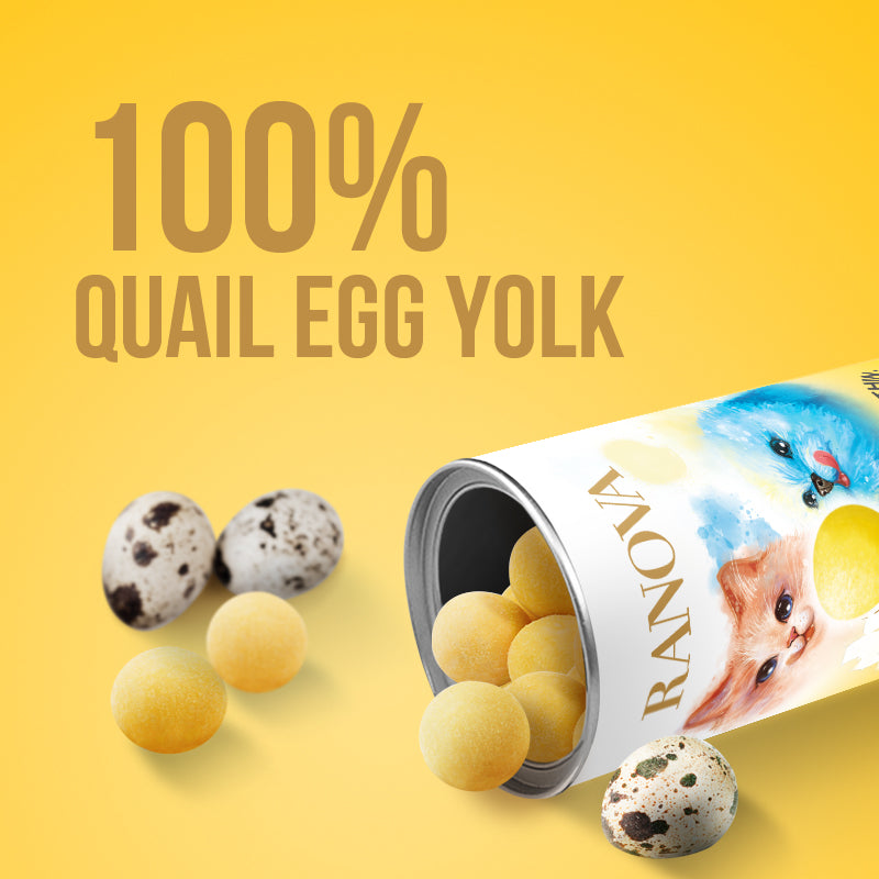 Freeze-Dried Quail Egg Yolk - Dog & Cat Treats