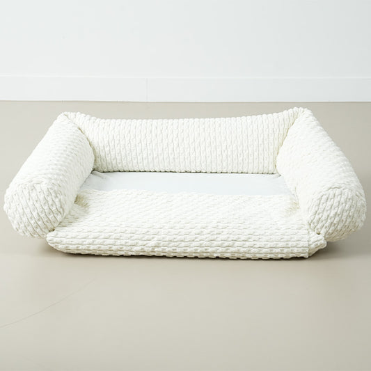 Macaron Foldable Sofa (Ivory)