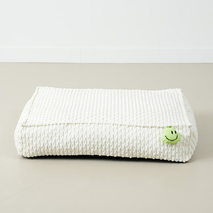 Macaron Box Pillow (Ivory)