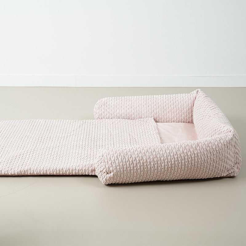 Macaron Foldable Sofa (Pink)