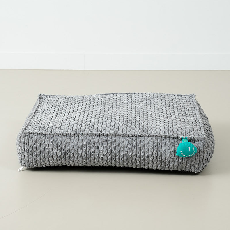 Macaron Box Pillow (Grey)