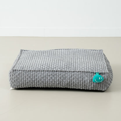 Macaron Box Pillow (Grey)