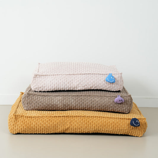 Coussin Macaron Box (Sable)