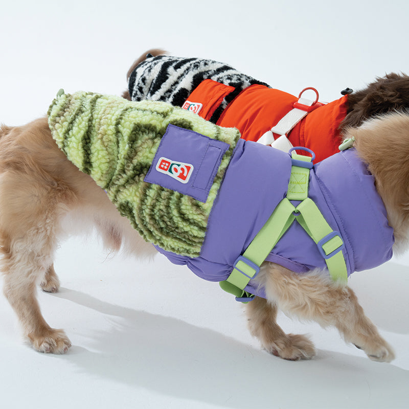 Hybrid Harness Padding - Pet Winter Jacket with Harness