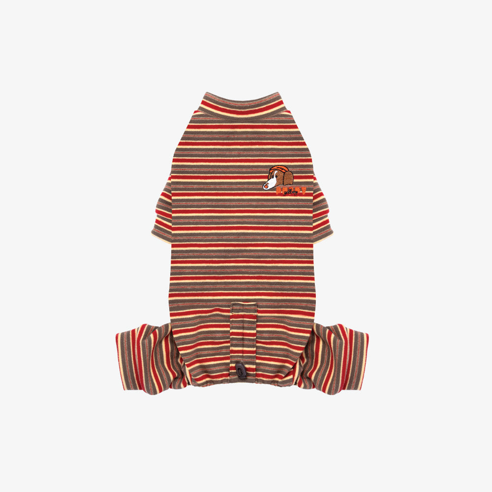 Homeground Stripe All-in-one - Dog Pajama
