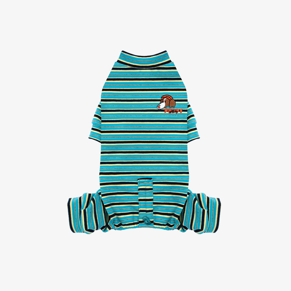 Homeground Stripe All-in-one - Dog Pajama