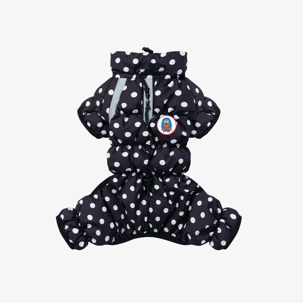 Retro Dot All-in-one Padding - Pet Winter Jacket