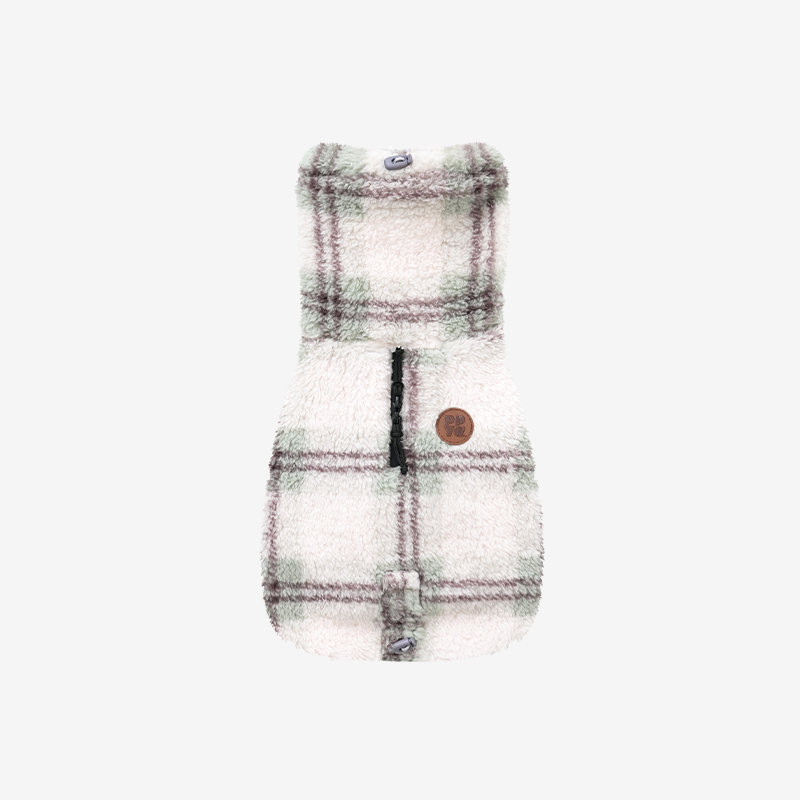 Chouchou Check Fleece Poncho