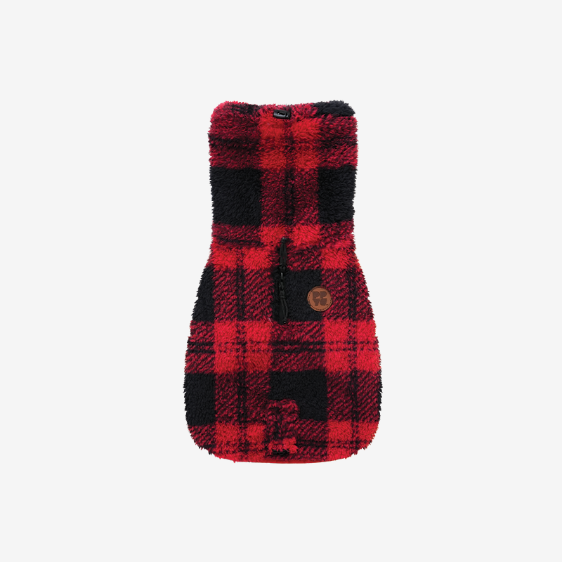 Chouchou Check Fleece Poncho