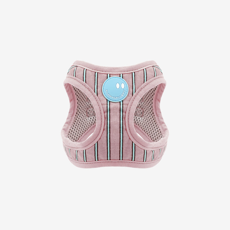 stripe daisy harness in pink color
